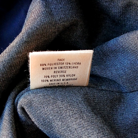 NWKC Merino Wool Lined Shell Jacket Navy Blue Men's XL - Picture 7 of 9